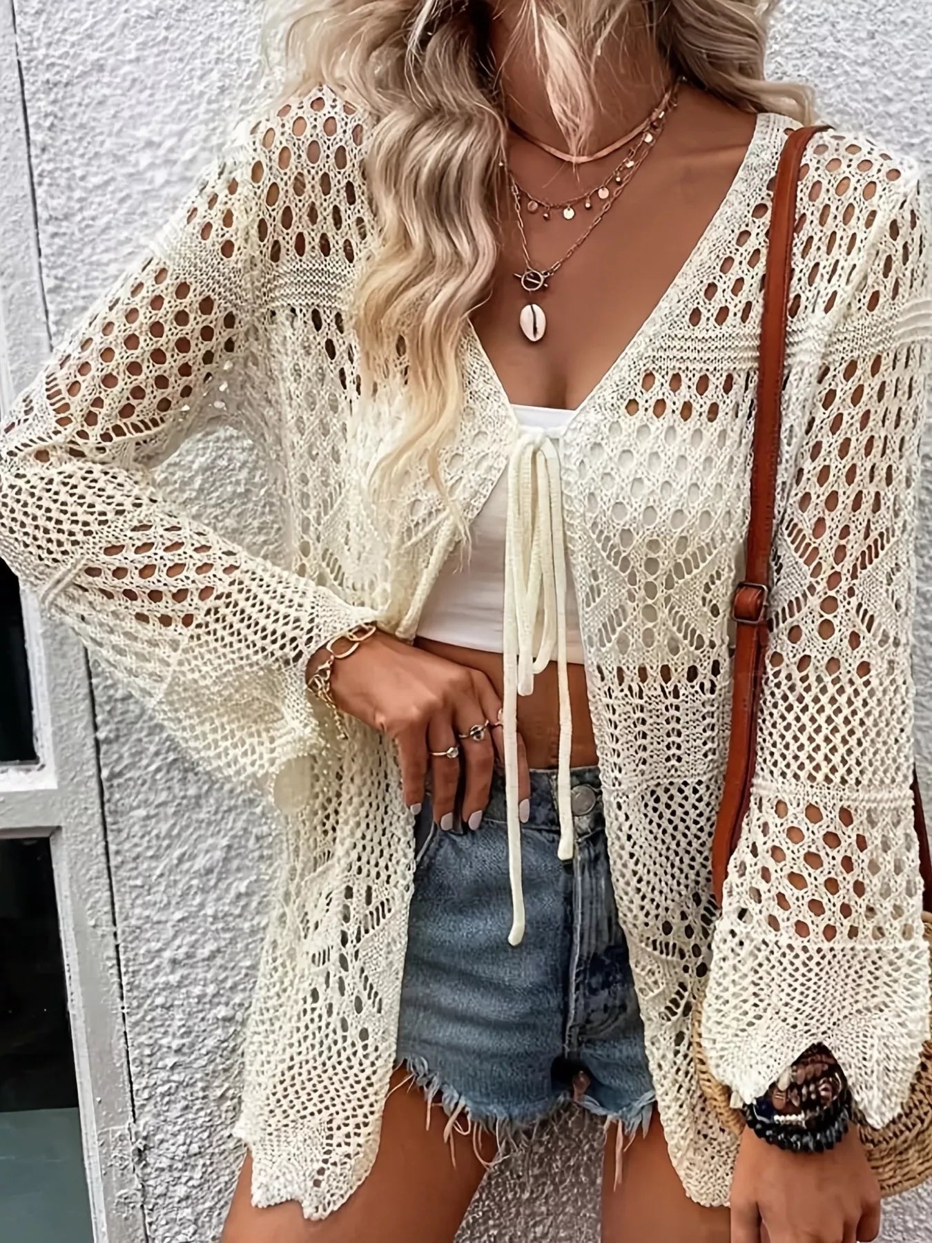 Women's crochet cardigan
