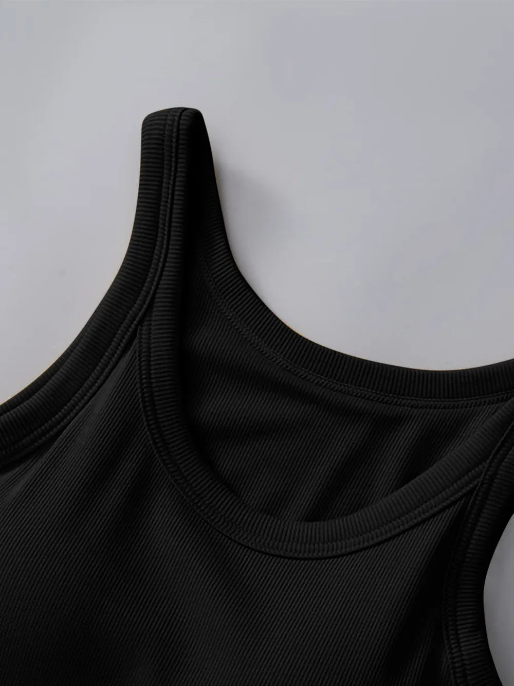 Soft Viscose Tank Top – Dark Blue Round Neck – Chaotic Fashion