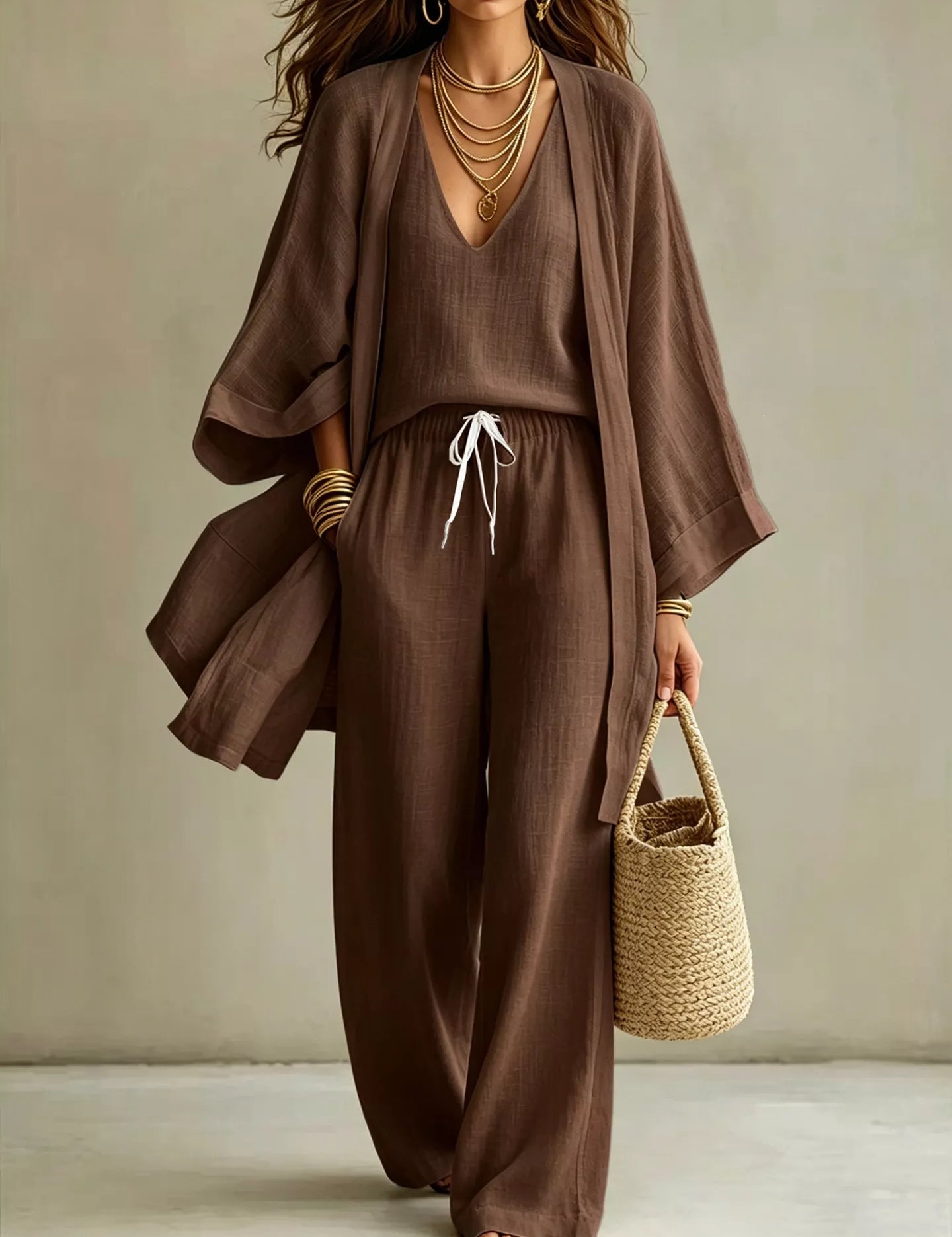 Women's cardigan, v-neck