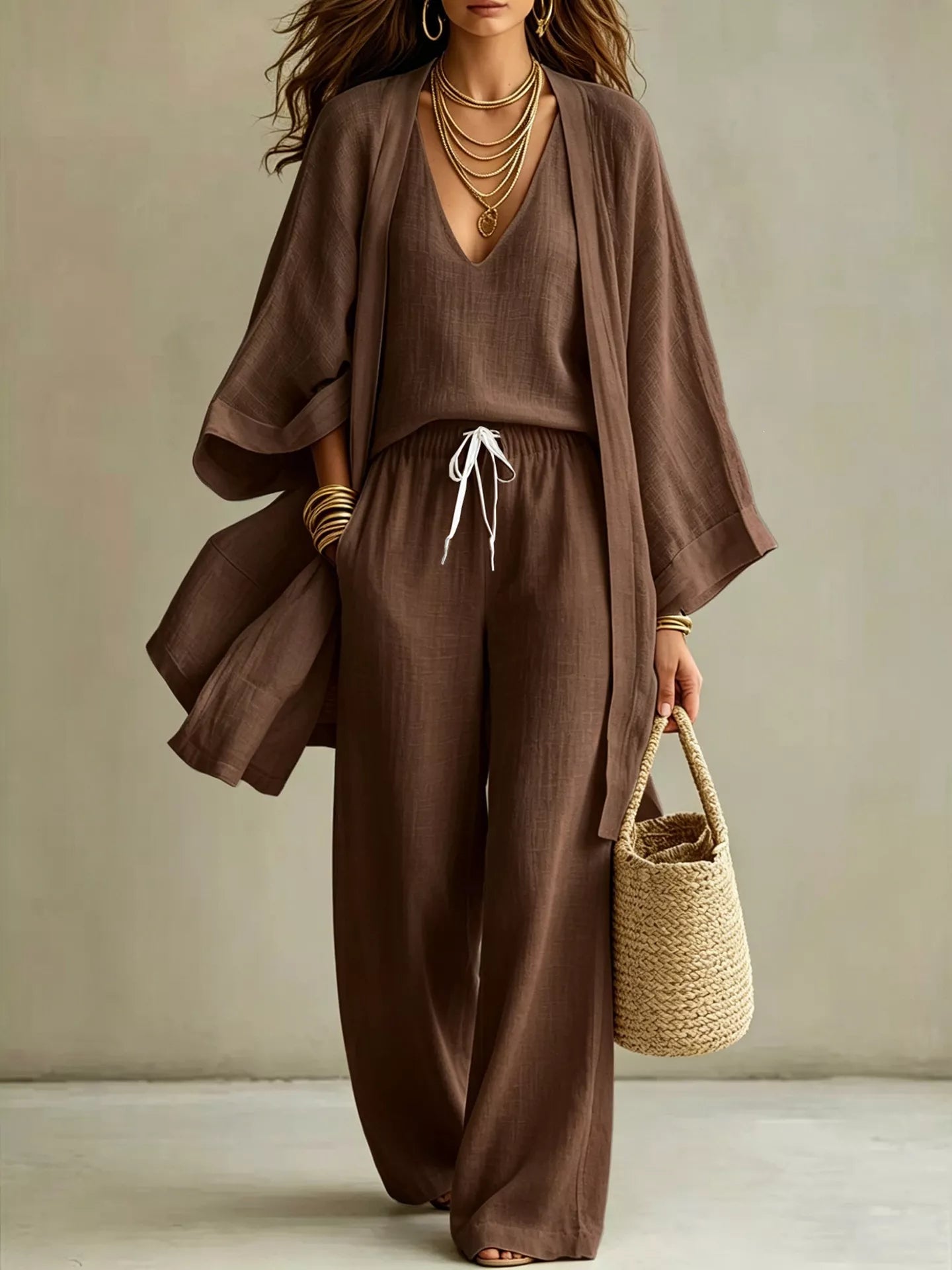 Women's cardigan, v-neck