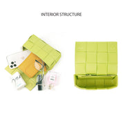 Leather Intrecciato Woven Candy Crossbody Bag