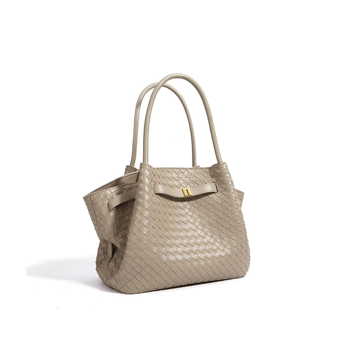 Top Grain Leather Wings Woven Handbag