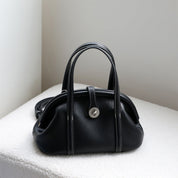 Modern Kiss Lock Handbag