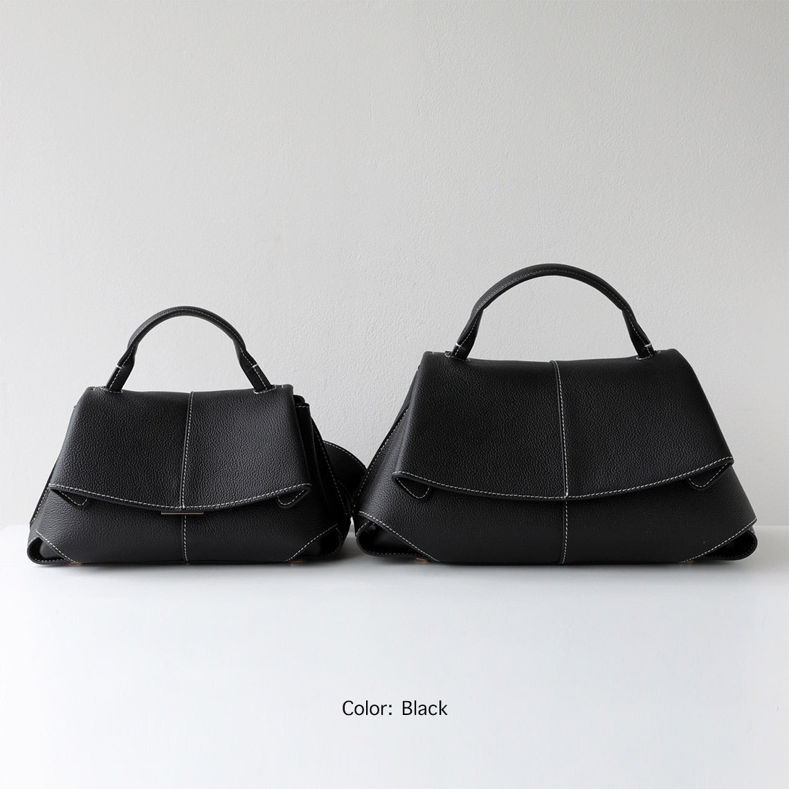 Top Grain Leather Women Smile Bag