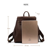 Top Grain Leather Classic Backpack for Women