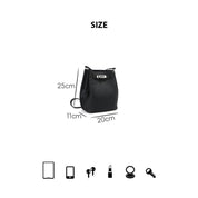 Top Grain Leather Inspired Kelli Bucket Bag