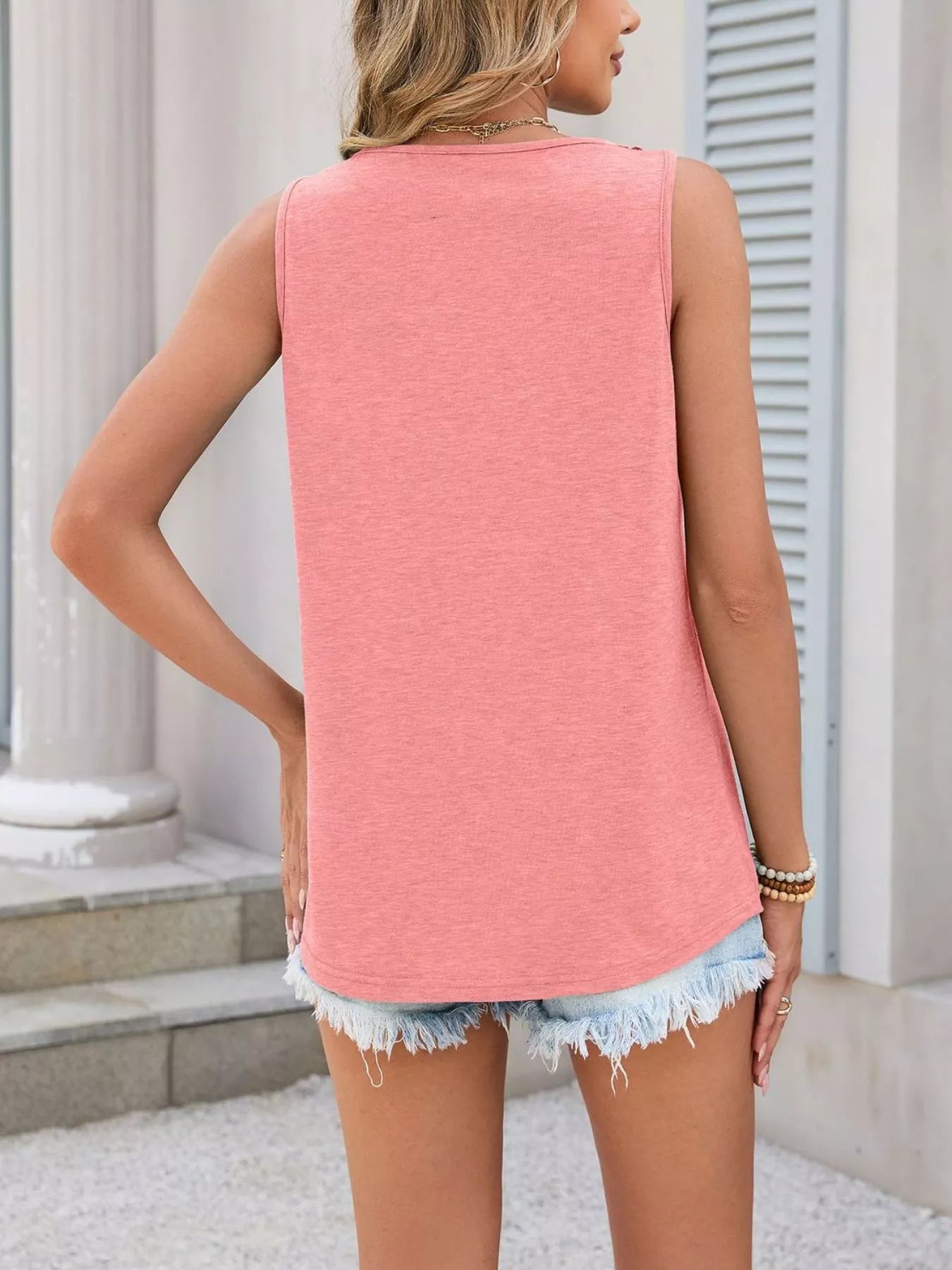 Navy Camisole Top – Ribbed Lace Trim Style – Chaotic Fashion