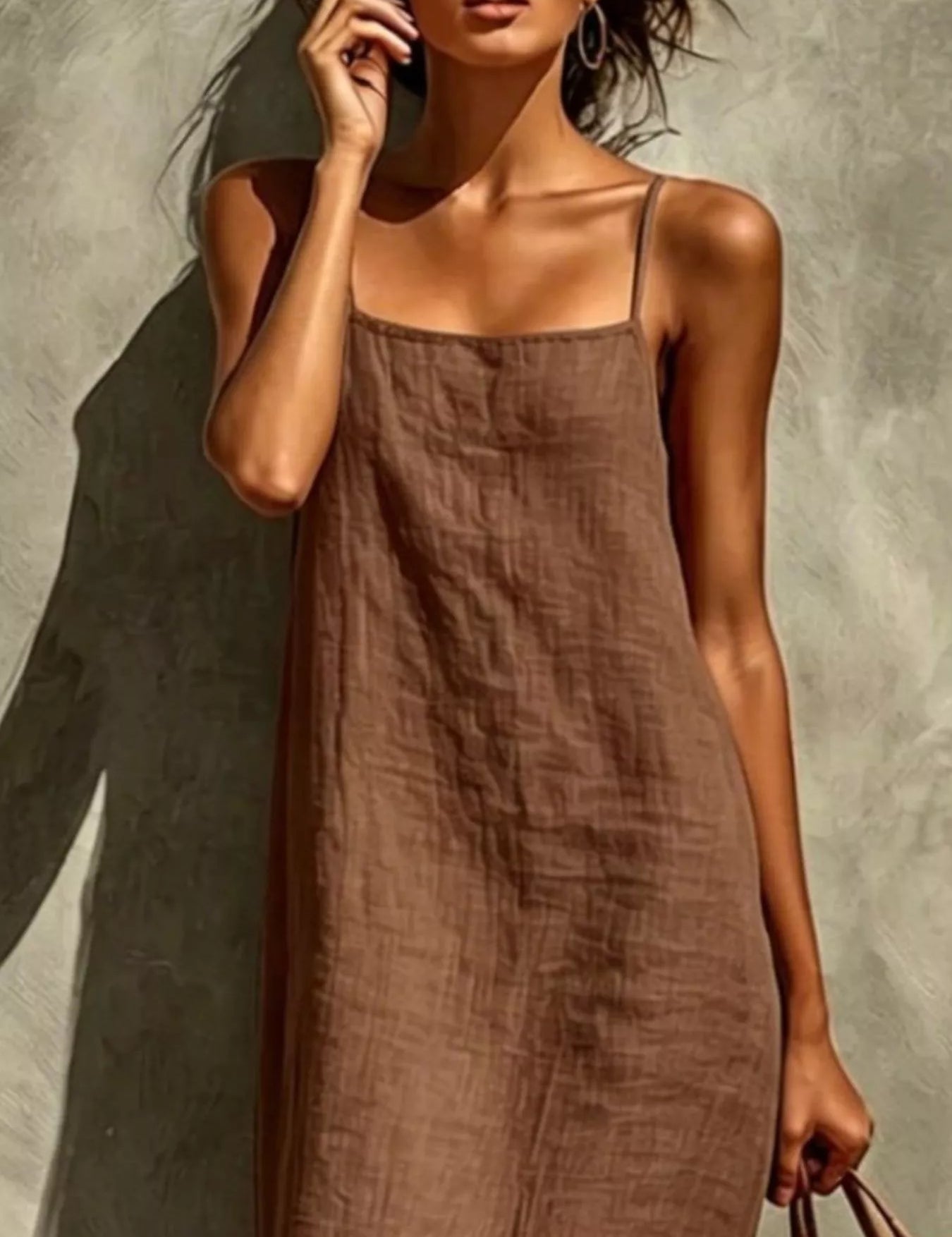 Womens Maxi Dress – Black Casual Silhouette – Chaotic Fashion