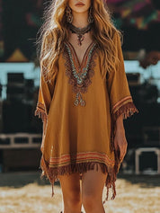 Women's mini dress, 3/4 sleeve