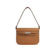 Leather Inspired Kelly Depeches Pouch Bag