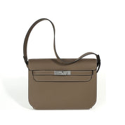 Leather Inspired Kelly Depeches Pouch Bag