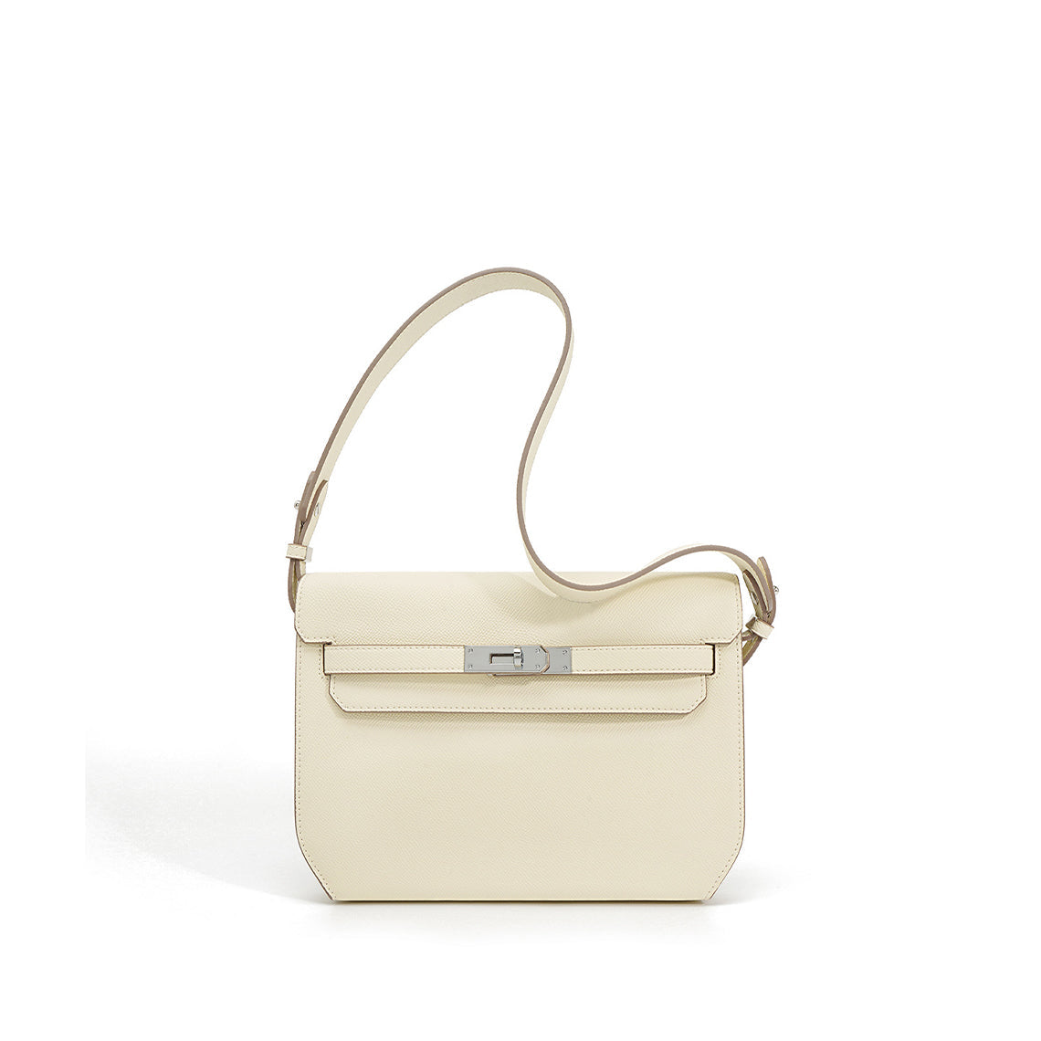 Leather Inspired Kelly Depeches Pouch Bag
