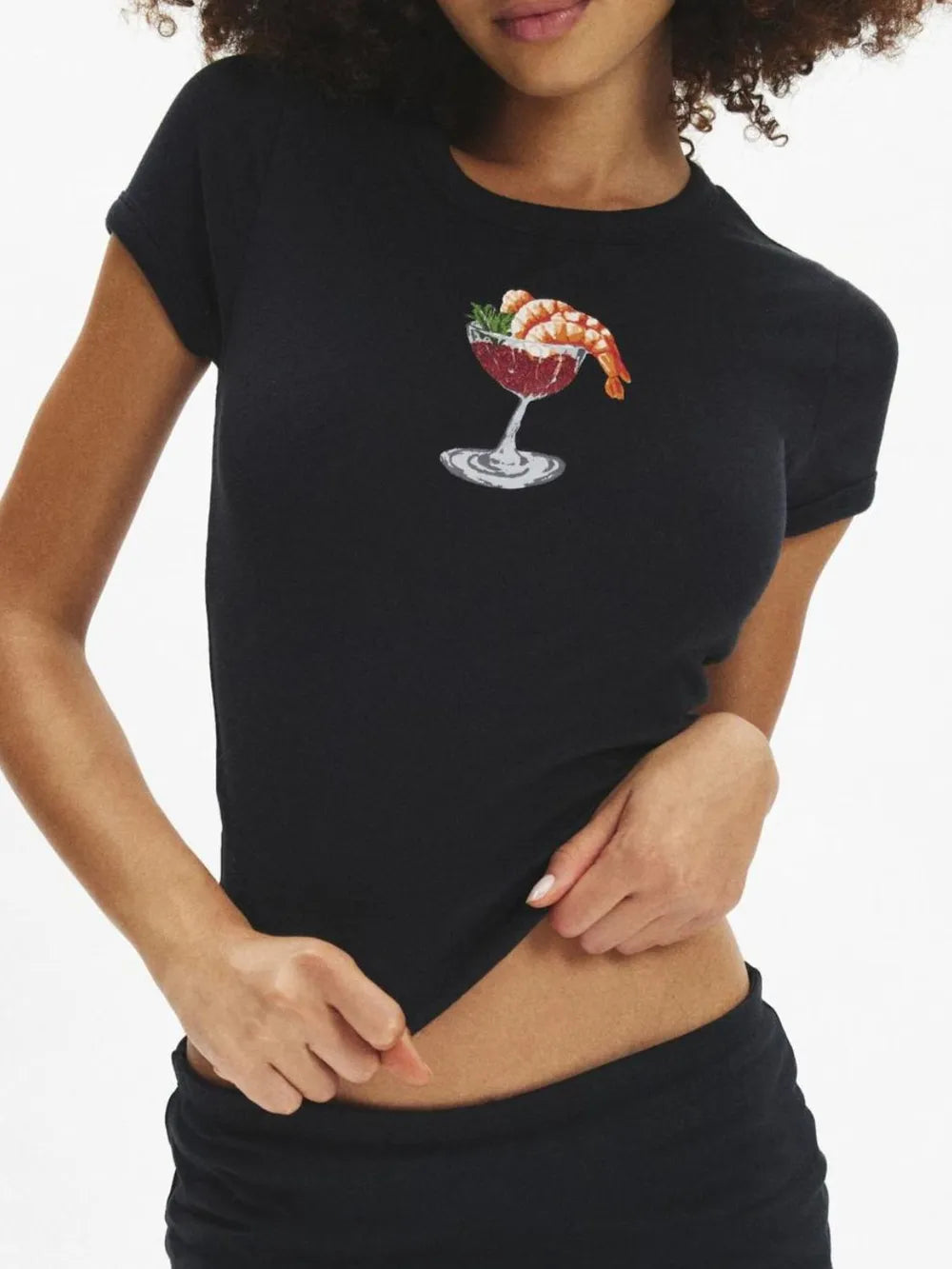 Graphic T-Shirt for Women – Black Colorway – Chaotic Fashion