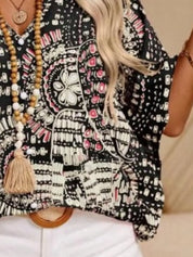 Printed Top – Sherbet Half Sleeve Cut – Chaotic Fashion