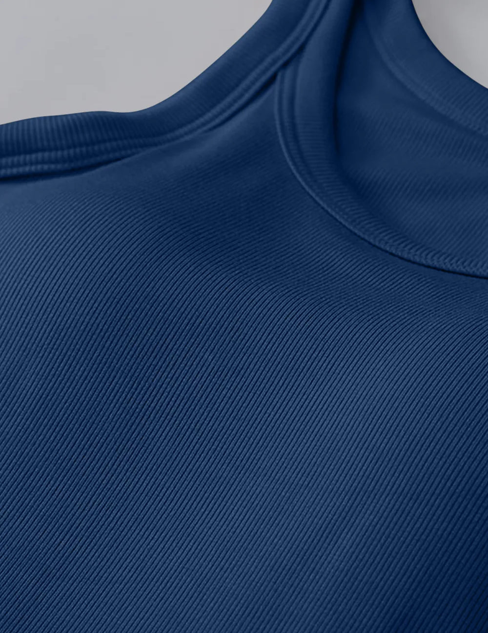 Soft Stretch Tank Top – Dark Blue Shelf Bra – Chaotic Fashion