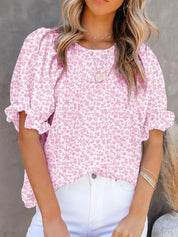 Floral Ruffle Top – Work to Weekend Blouse – Chaotic Fashion