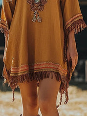 Women's mini dress, 3/4 sleeve
