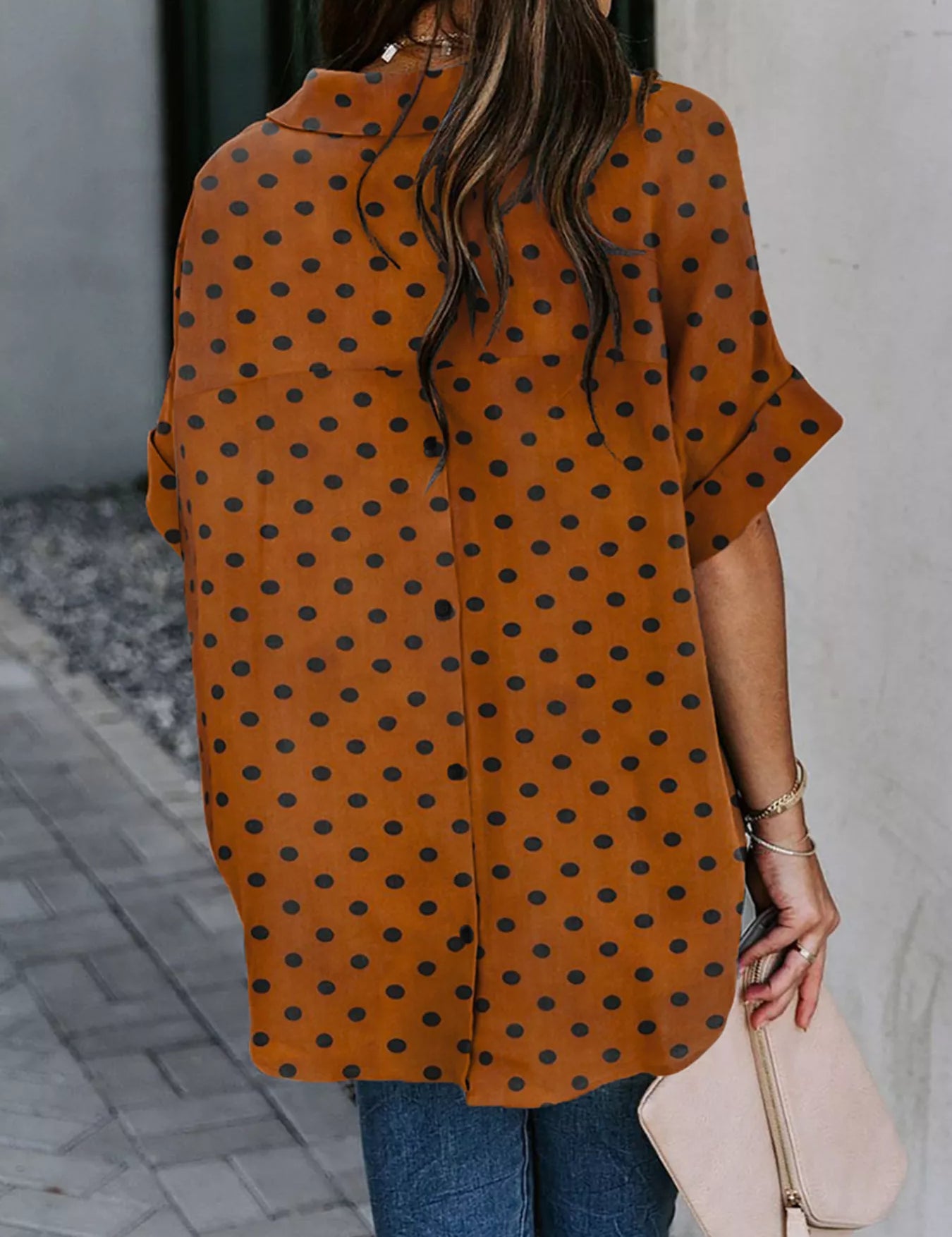 Women's shirt, collared, short sleeve
