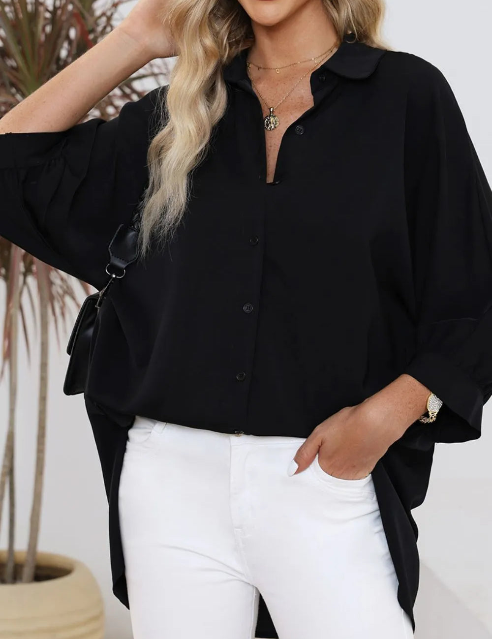 Women's shirt, collared