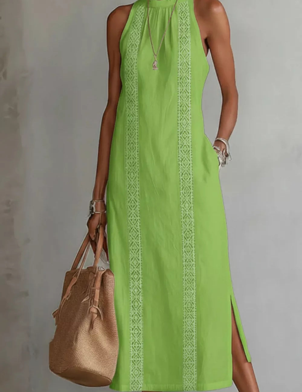 Casual Maxi Dress – Functional Pockets in Black – Chaotic Fashion