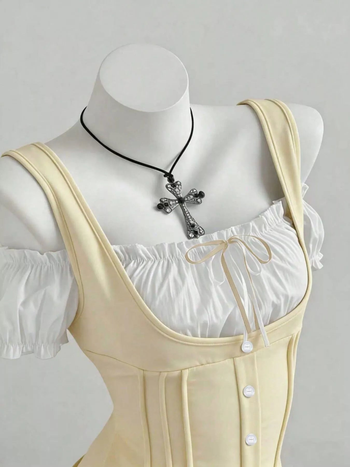Frill Trim Top – Skimming Ruched Sides – Chaotic Fashion