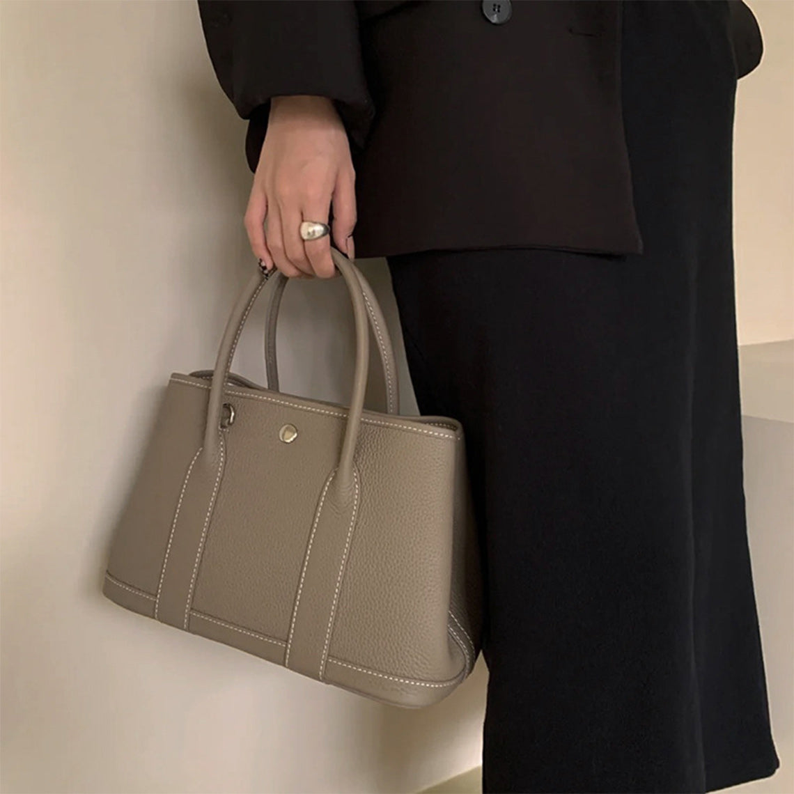 Top Grain Leather Inspired Garden Handbag
