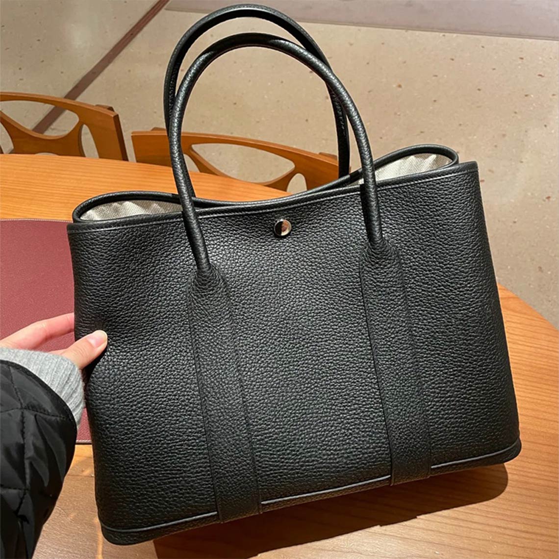 Top Grain Leather Inspired Garden Handbag