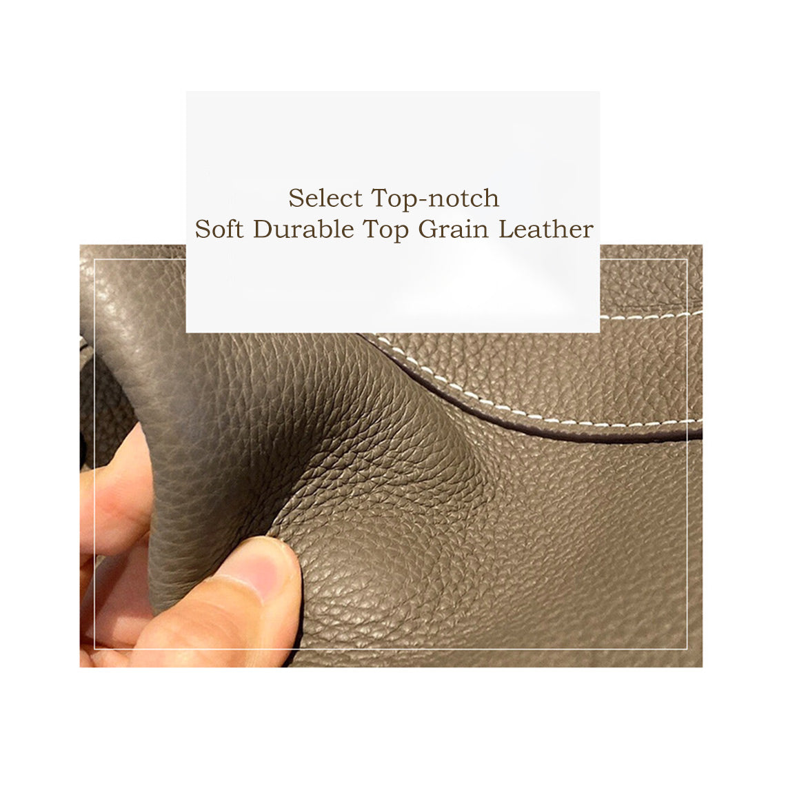 Top Grain Leather Inspired Garden Handbag