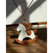 Full Grain Leather Rocking Horse Bag Charm
