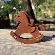 Full Grain Leather Rocking Horse Bag Charm