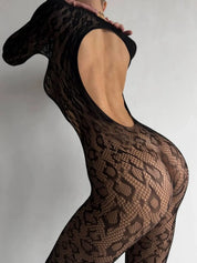 Leo Lace Bodystocking – Complete Body Coverage Head to Toe – Chaotic Fashion