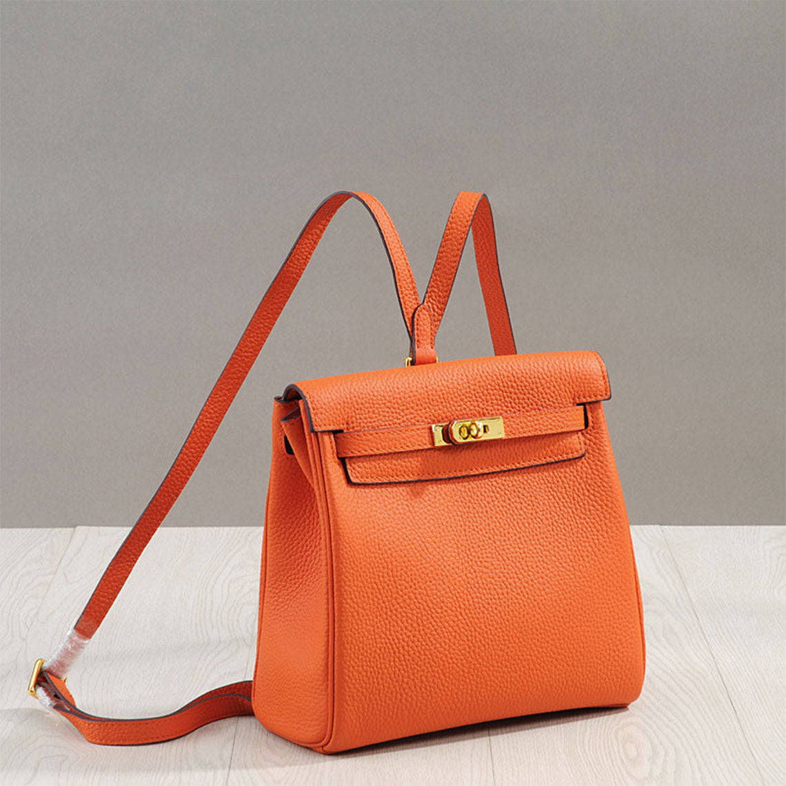 Top Grain Leather Inspired Kelly Backpack