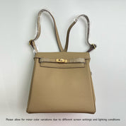 Top Grain Leather Inspired Kelly Backpack