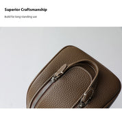 Top Grain Leather Luxury Cosmetic Toiletry Kit Bag