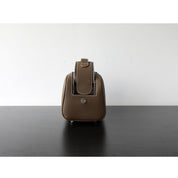 Top Grain Leather Luxury Cosmetic Toiletry Kit Bag