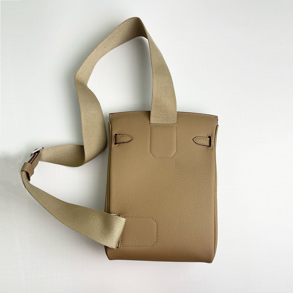 Top Grain Leather Inspired Unisex Crossbody Backpack