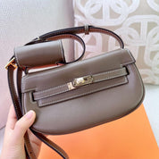 Top Grain Leather New Kelli Saddle Bag