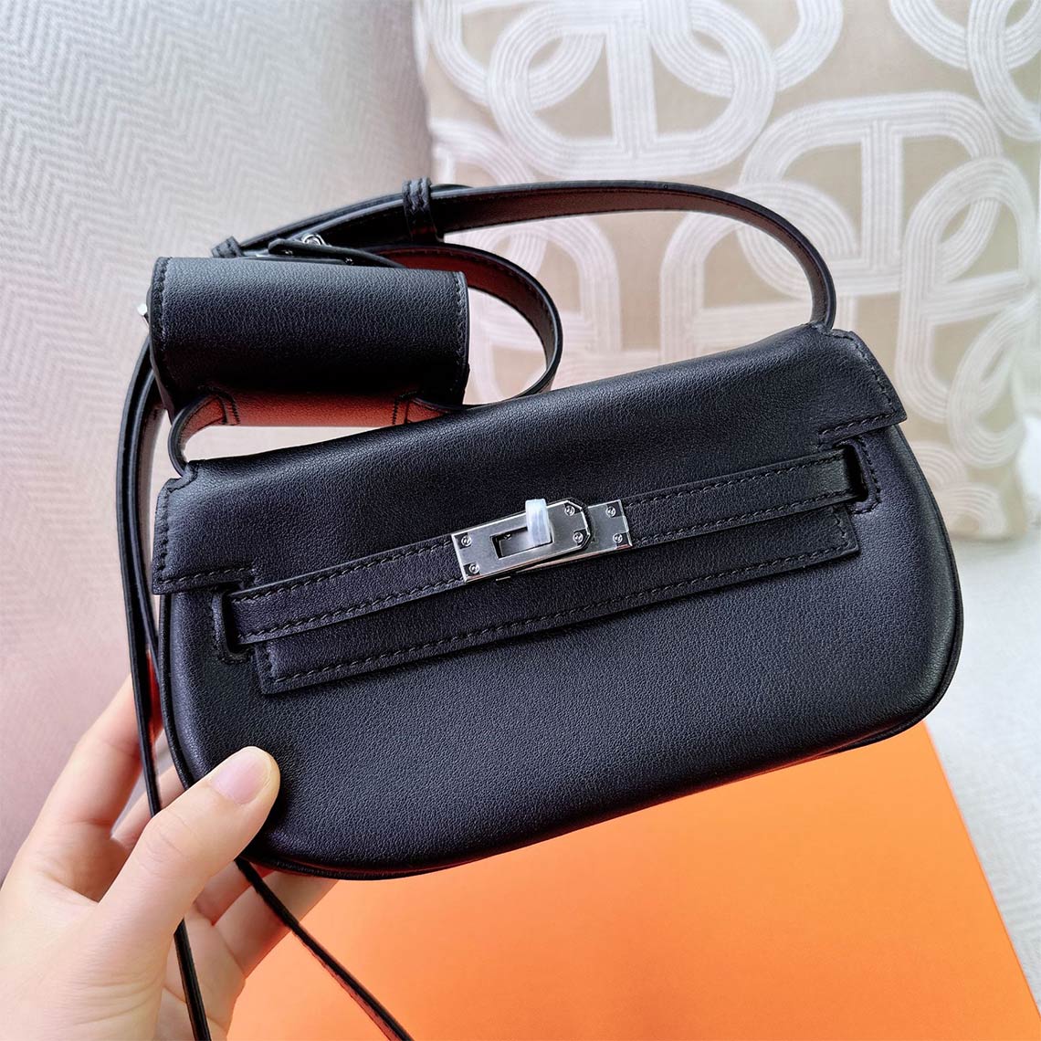 Top Grain Leather New Kelli Saddle Bag