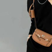 Top Grain Leather New Kelli Saddle Bag