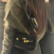 Top Grain Leather New Kelli Saddle Bag