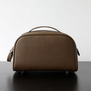Top Grain Leather Luxury Cosmetic Toiletry Kit Bag