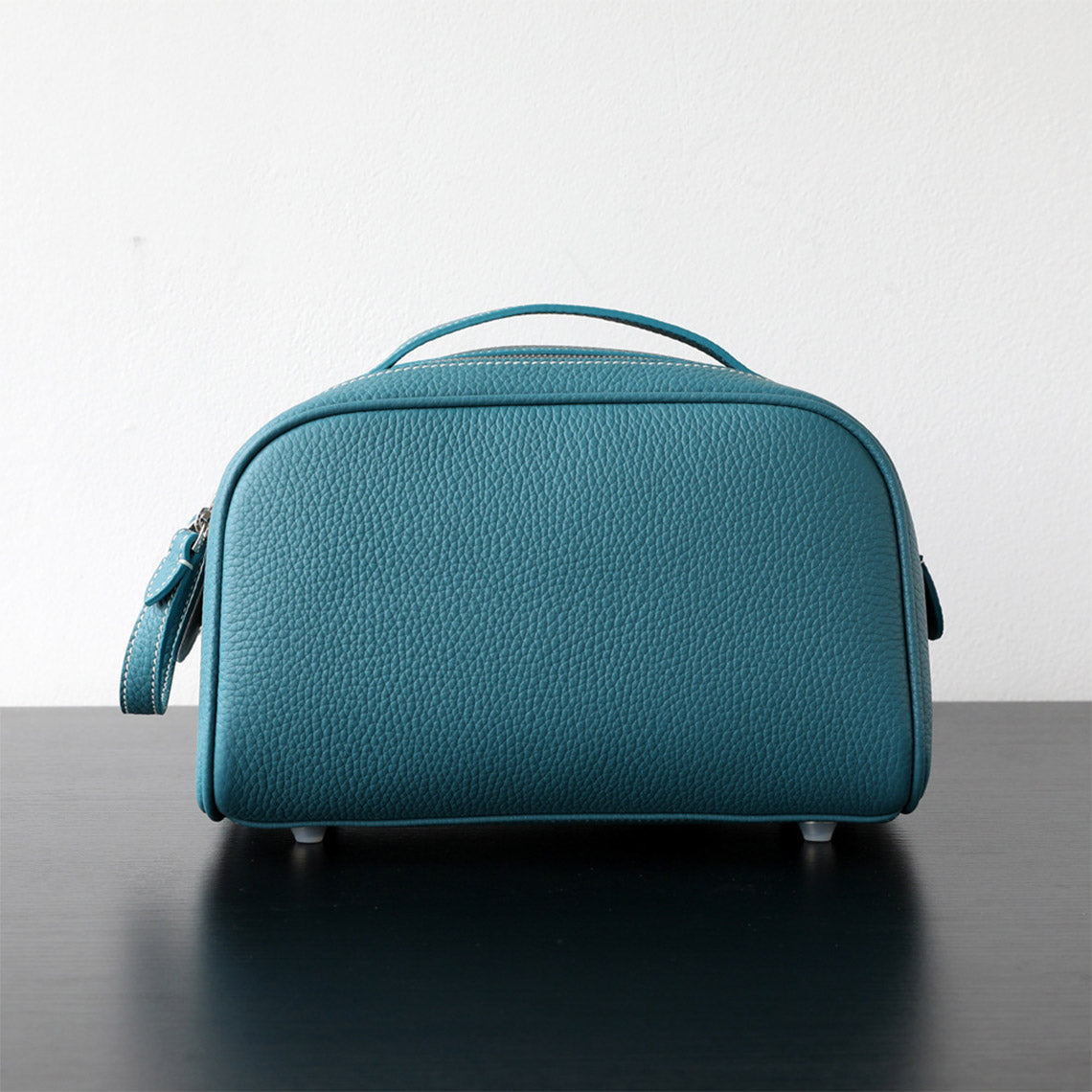 Top Grain Leather Luxury Cosmetic Toiletry Kit Bag