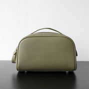 Top Grain Leather Luxury Cosmetic Toiletry Kit Bag