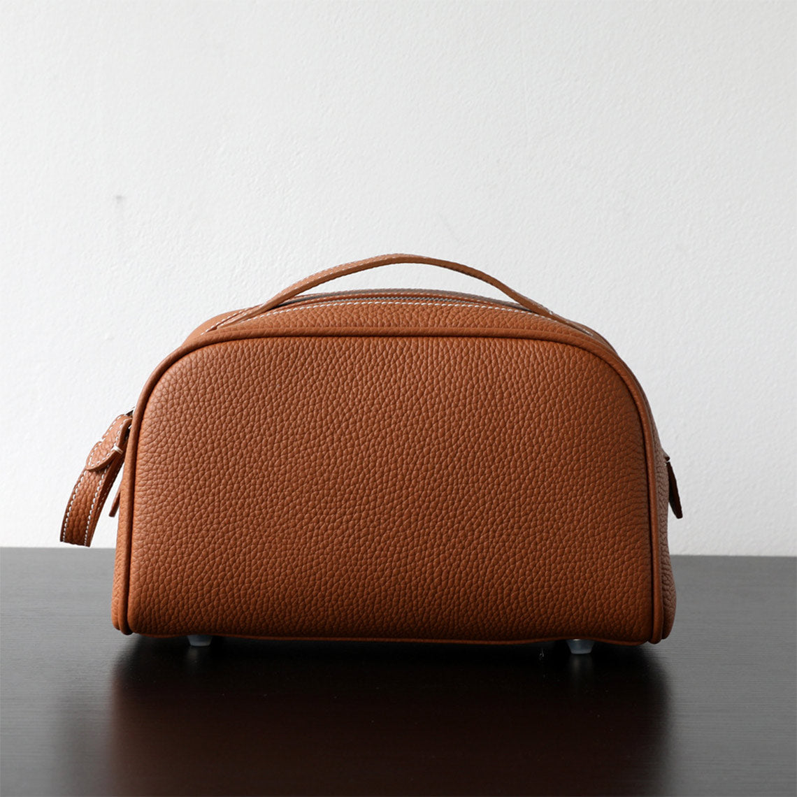 Top Grain Leather Luxury Cosmetic Toiletry Kit Bag