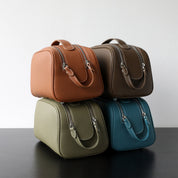 Top Grain Leather Luxury Cosmetic Toiletry Kit Bag