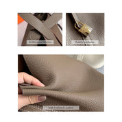Top Grain Leather Inspired Picotin Lock Handbag