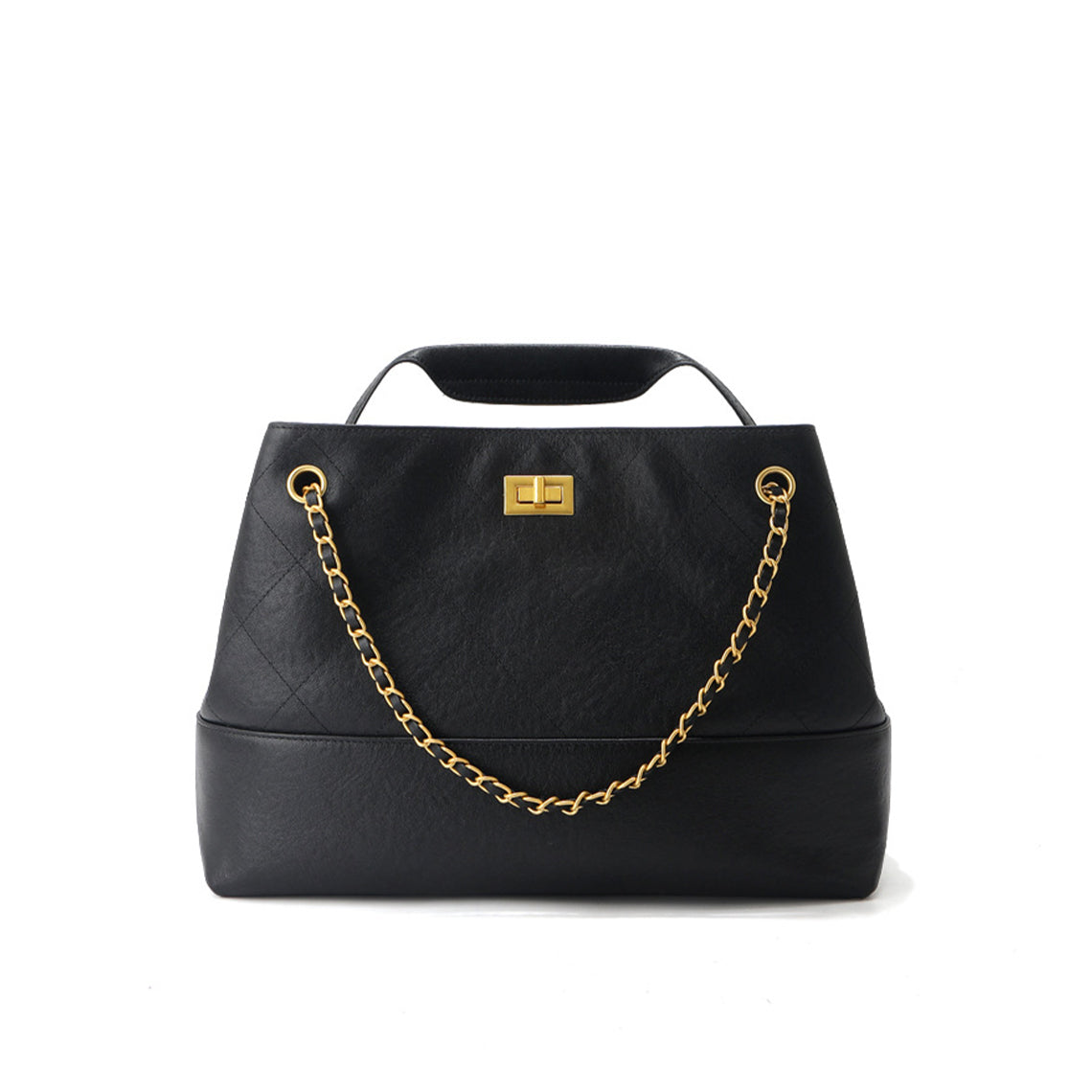 Suede Leather Quilted Suede Shoulder Bag