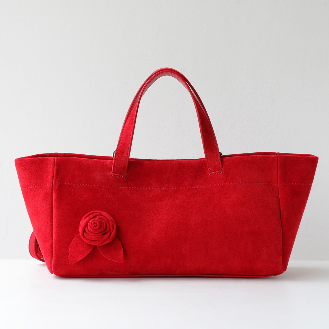 Suede Rose Bag