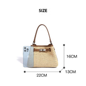 Straw Summer Bucket Bag