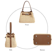 Straw Summer Bucket Bag
